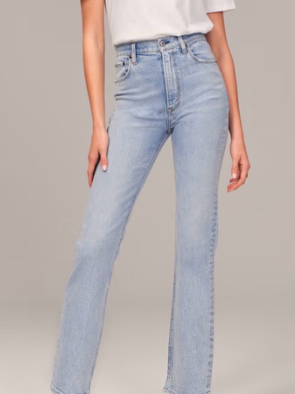 Ankle Straight Ultra High Rise Jean - Picture 1 of 5